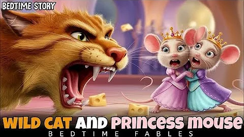 Wild Cat and The Princess Mouse | Bedtime Story for Kids 🐈🐀
