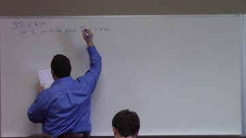 Abstract Algebra: Sylow Theorems, 10-18-17