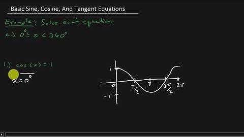 Trigonometry - Basic Sine, Cosine, And Tangent Equations