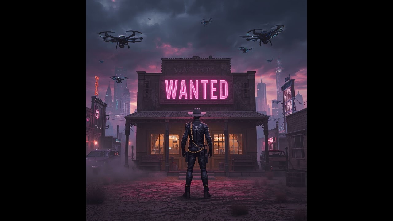 Neon Dust Rodeo and mega Songs 10 in 1/rap, Dark phonk-country trap hybrid.