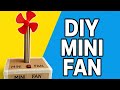 How to Make a Working Mini Table Fan with Cardboard | DIY Electric Fan Project at Home