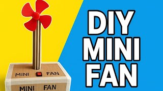 How to Make a Working Mini Table Fan with Cardboard | DIY Electric Fan Project at Home