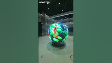 Sphere screen LED ball #ledscreen #led  #creative #creation #Ball #roundshape#tech #technology