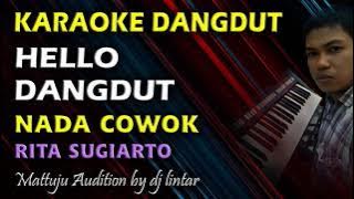 Karaoke Dangdut Hello Dangdut || Nada Cowok
