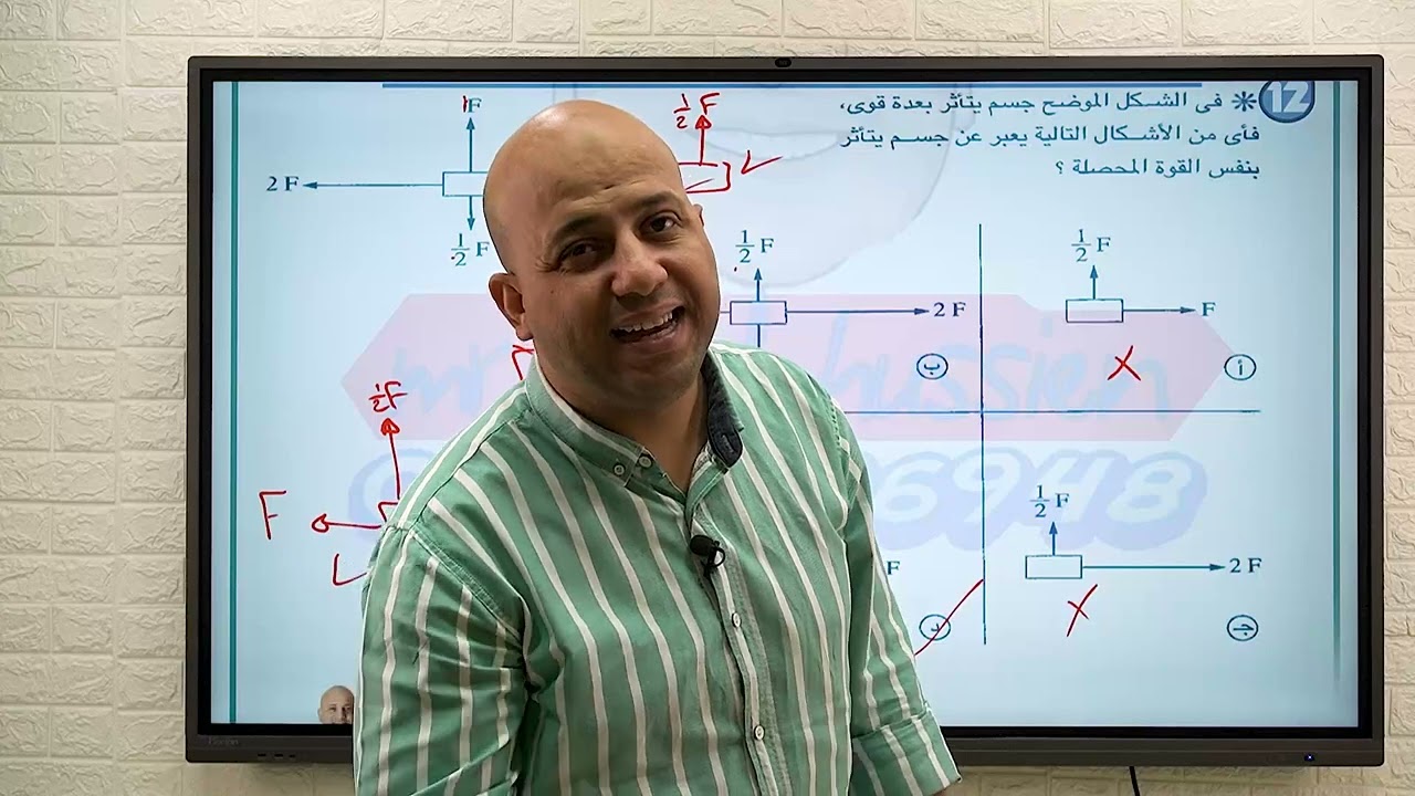 حل واجب محاضرة المتجهات فيزياء اولى ثانوي 🌹🙏