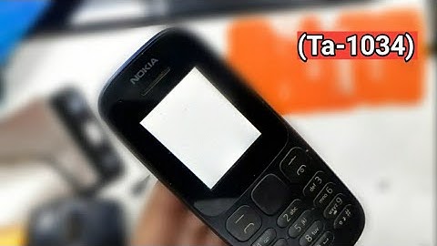 Nokia 105 (Ta-1034) White Display - Anay nokia Lcd White Poblem Solution.