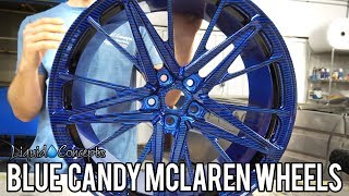 HOW TO CANDY MCLAREN WHEELS (blue carbon fiber) | Liquid Concepts | Weekly Tips and Tricks