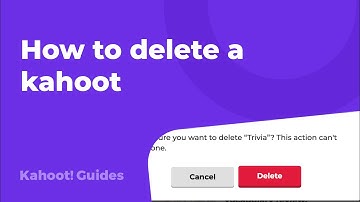 How to delete a kahoot