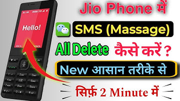 jio phone mein all message delete kaise Kare | jio phone mein mark lagakar message delete kaise
