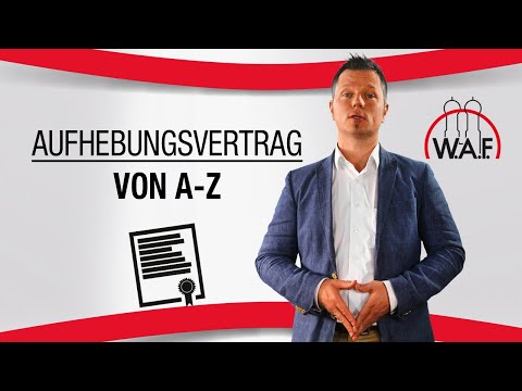 Video: So Erstellen Sie Einen Aufhebungsvertrag