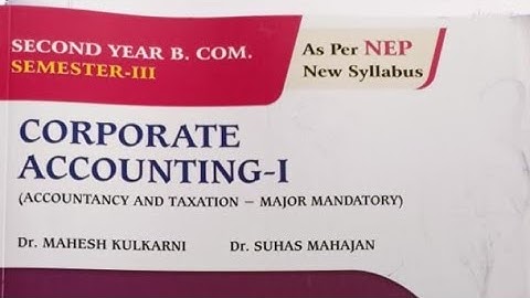 L - 3 S.Y.B.Com SEM III Corporate Accounting - I Ch.No.2 Internal reconstruction illustration No. 1