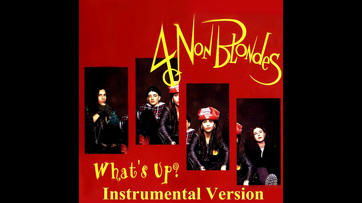 What's Up? Instrumental version - Instrumental performance video thumbnail