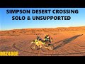 Simpson desert crossing solo  unsupported drz400e