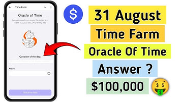 time farm 31 august answer today | oracle of time what did was | daily combo