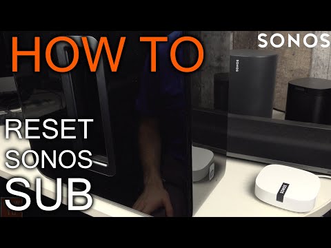 How to reset Sonos Sub