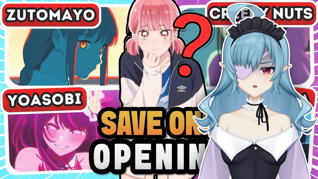 VTuber reacts to "Save One ANIME SONG for each SINGER/BAND"