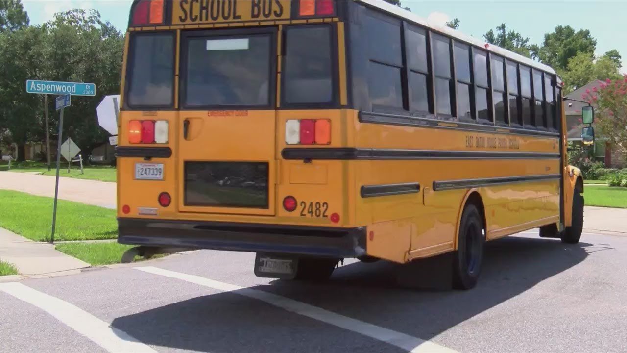 EBR school bus drivers practice routes ahead of new school year - YouTube
