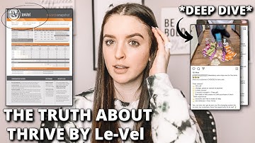 EXPOSING THE TRUTH ABOUT Le -Vel | *Shocking DEEP DIVE* | What is Thrive by Le-Vel? #antimlm