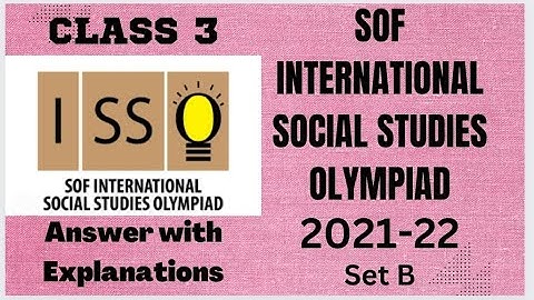 #FavFive |SOF International Social Studies Olympiad Class 3 Set B 2021-22 | #isso | #sof | #olympiad