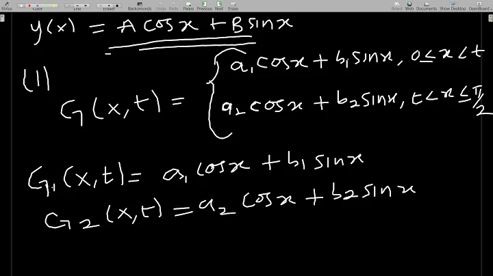 Constructing a Green's Function from a Boundary Value Problem