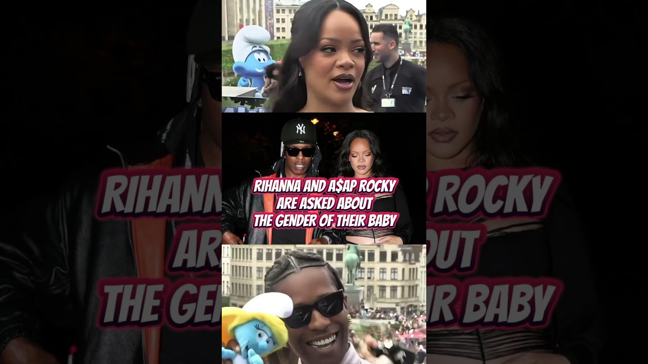 RIHANNA AND A AP ROCKY ARE ASKED ABOUT THE GENDER OF THEIR BABY Rihanna Shorts Genderreveal R