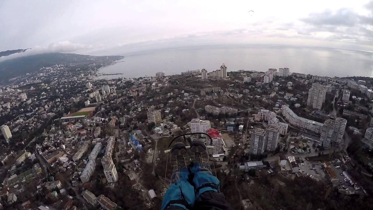 ⁣Полеты на параплане (Ай-Петри - Ялта) - Волшебство полёта