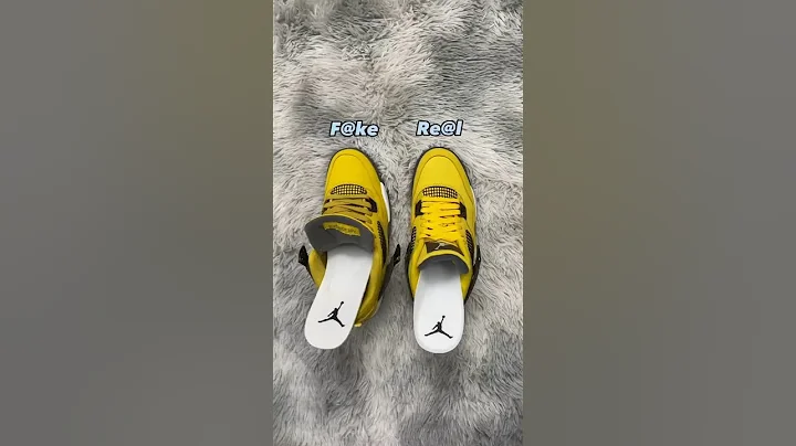 Real Vs Fake Jordan 4 Lightning #sneakerhead #sneakers #viral