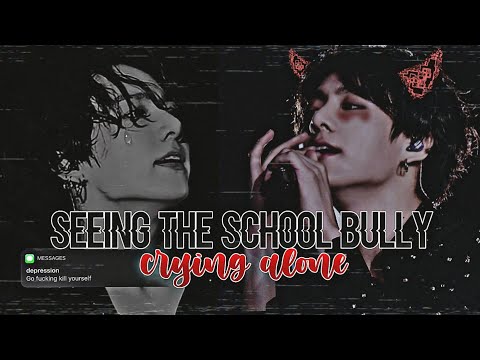 [Jungkook FF] Seeing the school bully crying alone | ONESHOT ☕