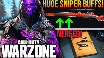 WARZONE: Huge SNIPER BUFFS, Serpentine NERF, & More! (NEW PATCH NOTES)