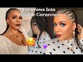 Cornrows Into Double cornrows | Low Maintenance Protective Style