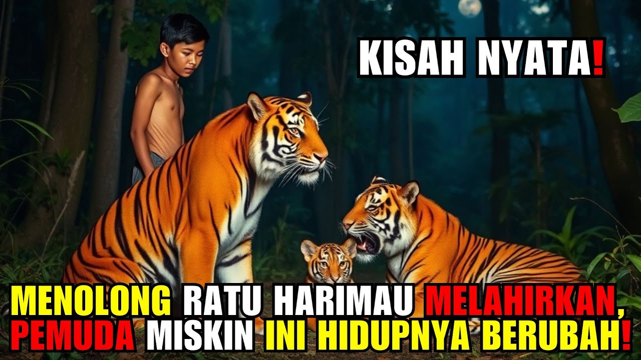 Kisah nyata! Menolong ratu harimau melahirkan, hidup pemuda miskin ini berubah! Tiba-tiba...