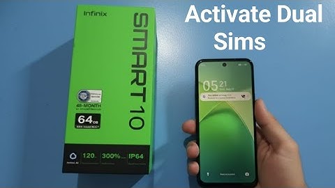 Infinix Smart 10 - How to Activate Dual Sim 5G