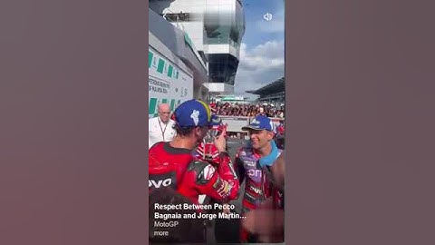 Respect between Pecco Bagnaia and Jorge Martin #motogp #jorgemartin #peccobagnaia