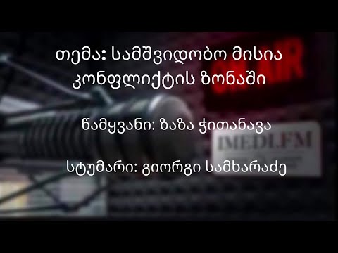 სამშვიდობო მისია კონფლიქტის  ზონაში - გიორგი სამხარაძე