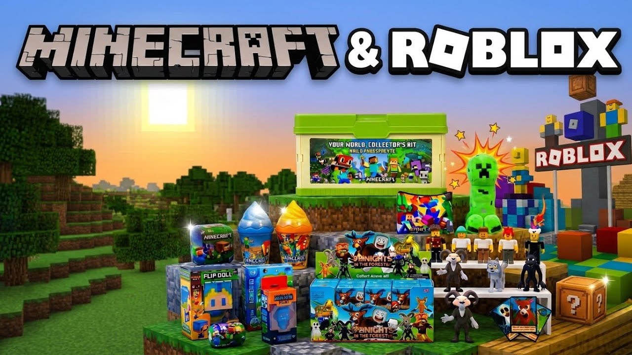I Unboxed HUGE Minecraft & Roblox Toy Surprises! 🤯