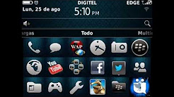 Blackberry 9220 theme Blue light
