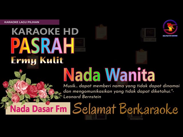 Karaoke Pasrah - Ermy Kulit (Ver. EPR) nada wanita Fm || Karaoke HD. class=
