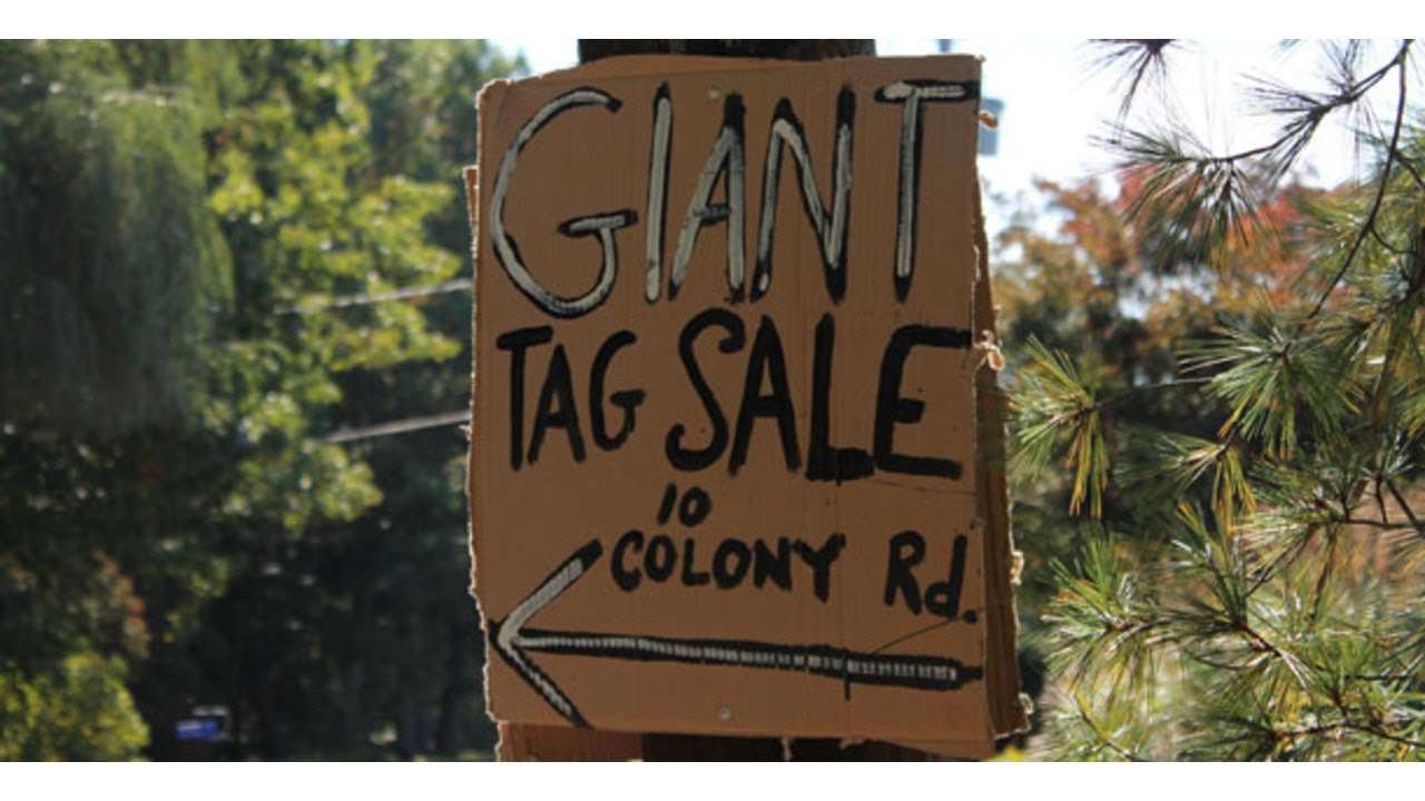 garage sale signs for sale