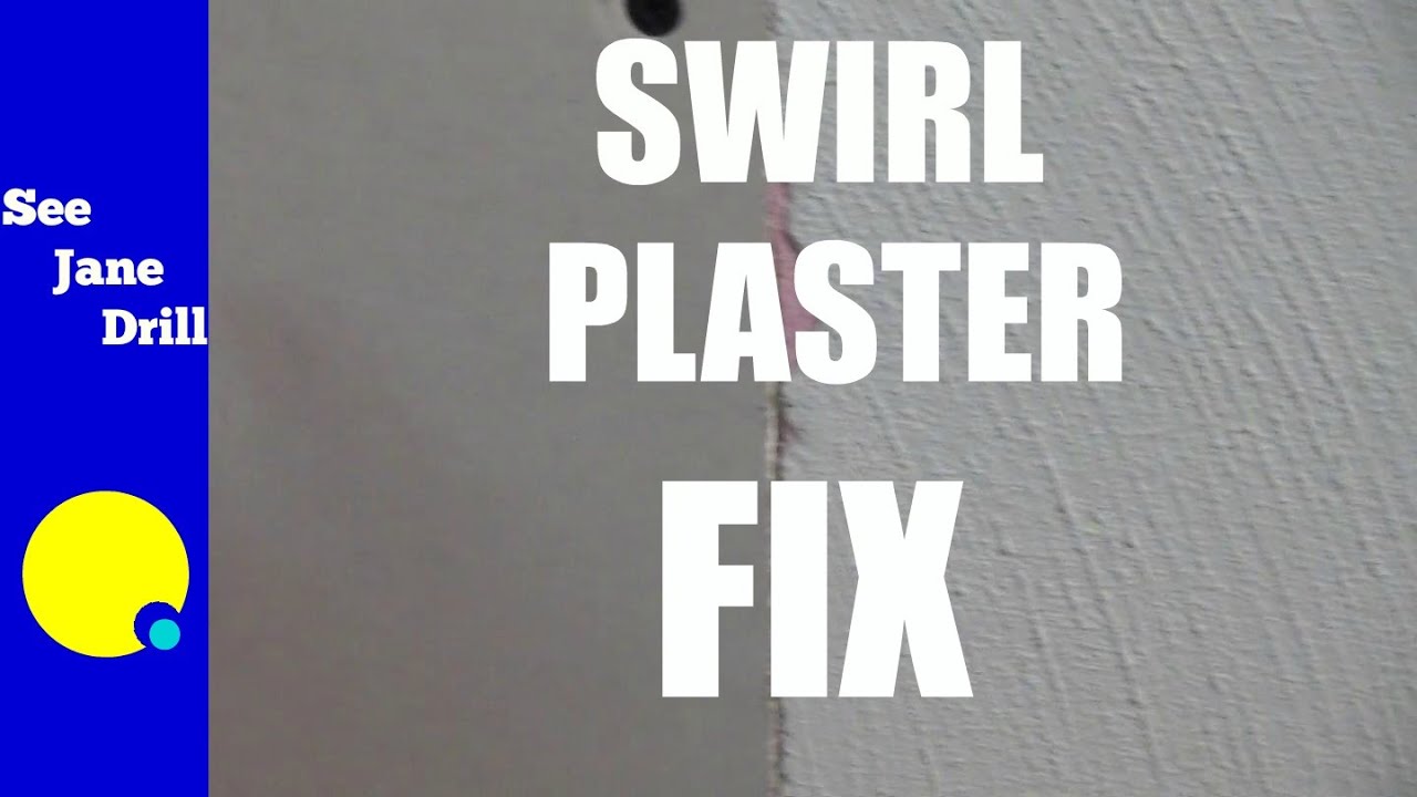 How To Repair A Plaster Wall With A Swirl Sand Finish Youtube