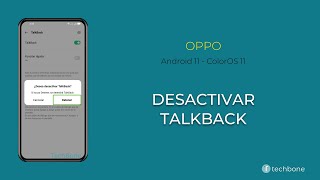 Desactivar Talkback - Oppo Android 11 - Coloros 11
