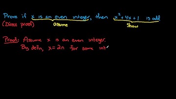 Sec 1.5 Proof of a conditional (direct proof)