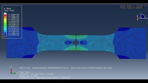 #tensile #test - XFEM crack growth using #abaqus