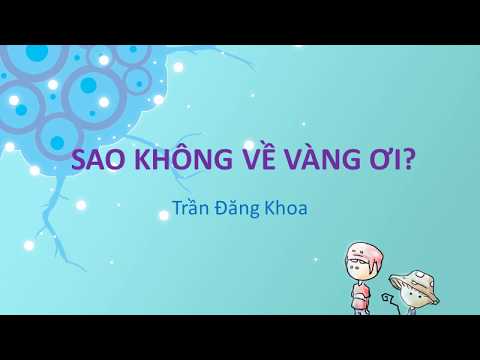 Video Bài thơ: SAO KHÔNG VỀ VÀNG ƠI (Trần Đăng Khoa) - youtube