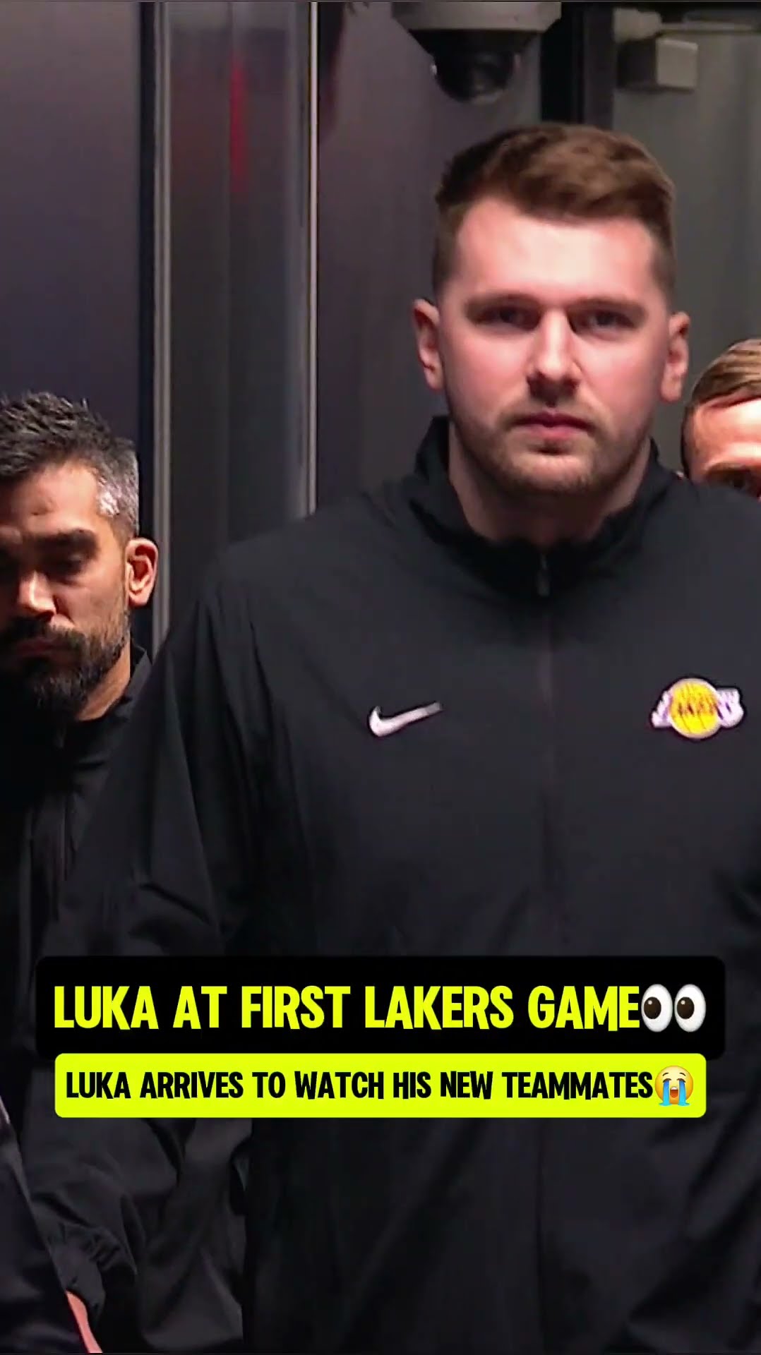 Luka arriving to Lakers Arena?