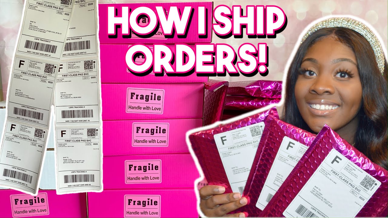 HOW I PACKAGE  SHIP ORDERS DETAILED TUTORIAL  LIFE OF AN ENTREPRENEUR