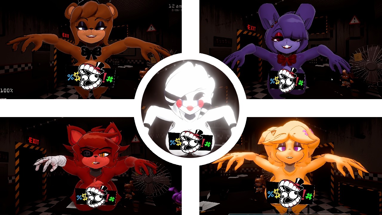 Ultimate Freaky Night [UCN] | All Jumpscares (Jumplove) & All scenes ...