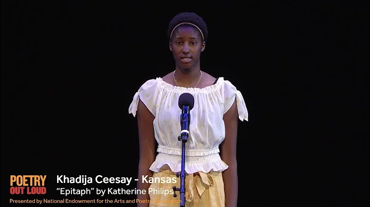 Poetry Out Loud: Khadija Ceesay recites "Epitaph" ...