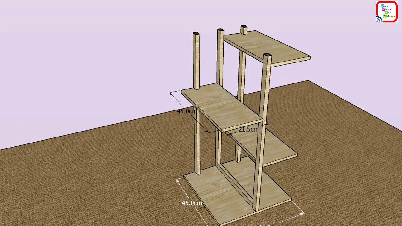 Membuat rak  susun kayu  sederhana  untuk memperindah ruangan 