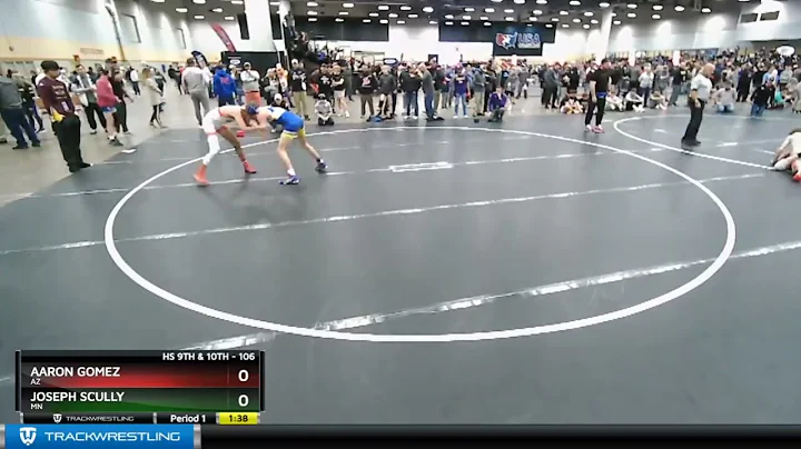 106 Lbs Champ. Round 2 - Joseph Scully, MN Vs Aaro...