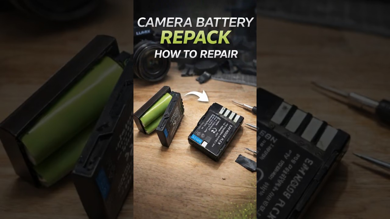 🔋 Camera Battery Repack – DIY Repair!